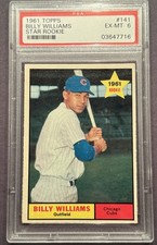 1961 Topps - Billy Williams #141 (RC) PSA 6 CHICAGO CUBS 🔥🔥