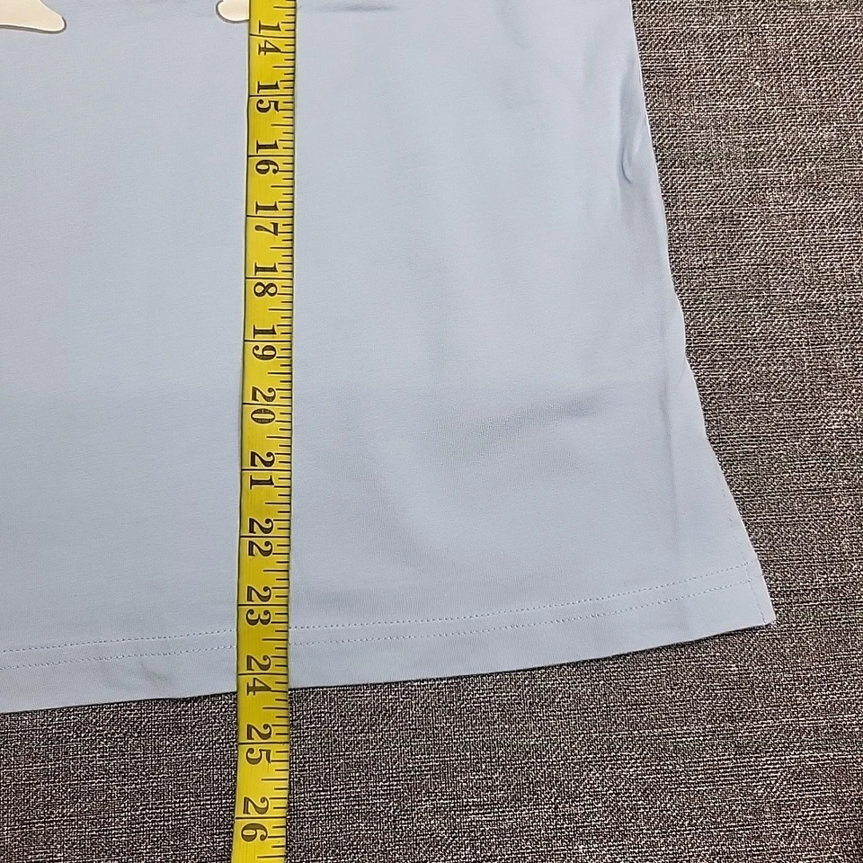 女式连帽衫小号中号蓝色套衫上衣带图案假日印花 — 第 3/4 张图片