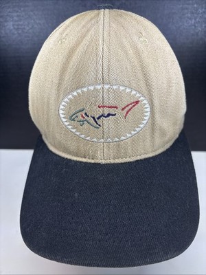 Greg Norman Strapback Hat Brown OSFA Adjustable Embroidered 6 Panel Polyester