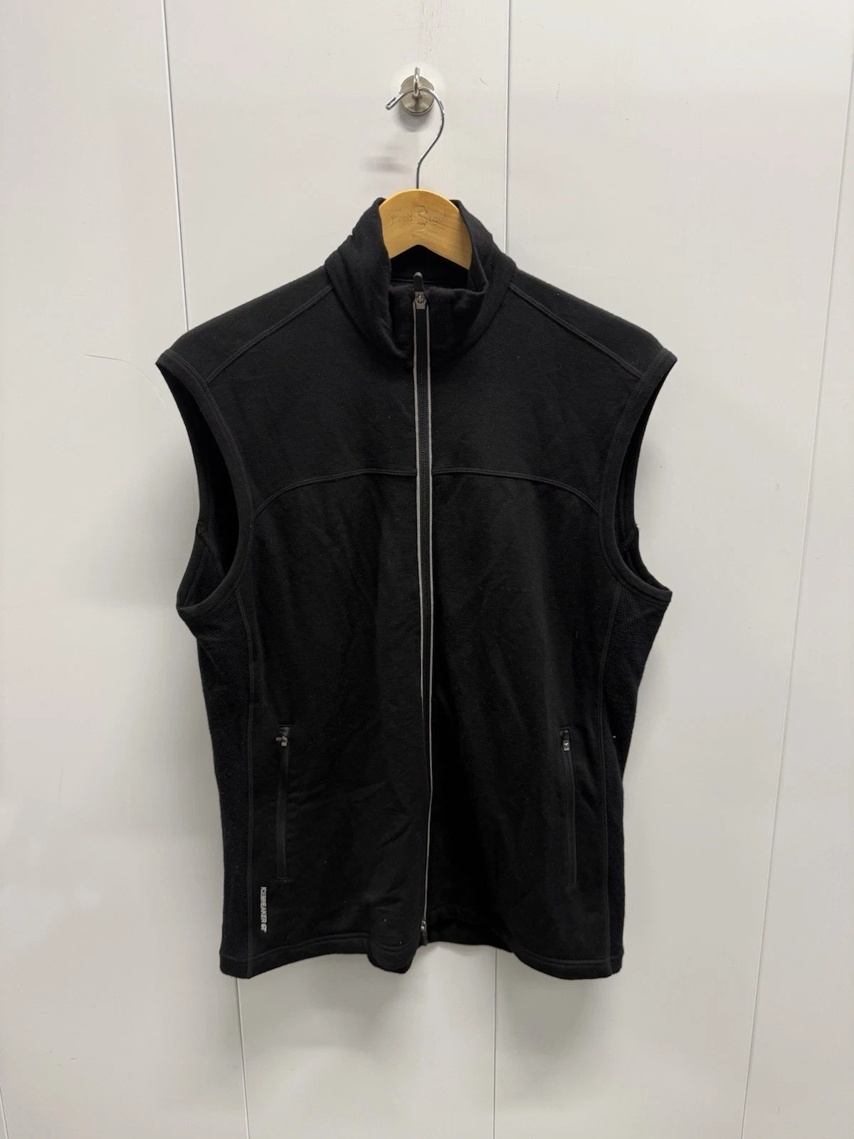 Icebreaker GT 260 Expedition Weight Vest Black Full Zip Men’s XL