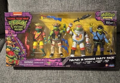 Playmates TMNT Mutant Mayhem Turtles in Disguise Party Pack Case Fresh Mr Mint