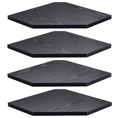 Corner Shelf Wall Mount, Corner Floating Shelves, Set of 4 Corner Wall Shelf 