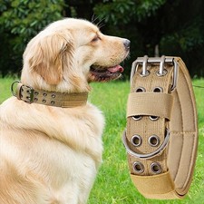 Adjustable Dog Collar Metal Buckle D Ring Heavy Duty for Medium Large Dogs