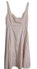 Cider Dress L Sundress Fit & Flare Pink Striped Retro 