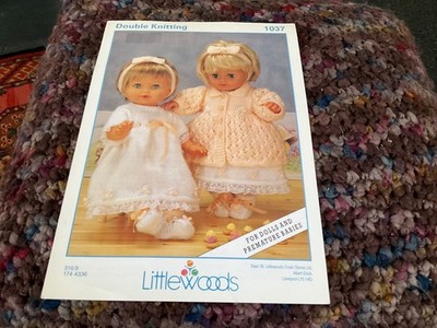 Littlewoods No1037 Doll s Layette 12-20  high dk auch for prem.