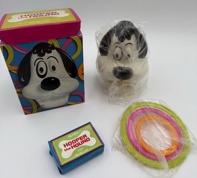 Avon vintage 1970's  Hooper the Hound SOAP HOLDER Bath RING TOSS GAME New In Box