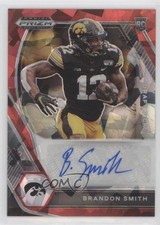 2021 Panini Prizm Draft Picks Red Ice Brandon Smith #DPA-BRS Auto 0p5