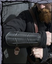 Medieval LARP Steel Bracers - Dark Drake Epic Armoury