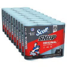 Blue 1-Ply 9x11 Shop Towel Cleaning Wipes (3-...
