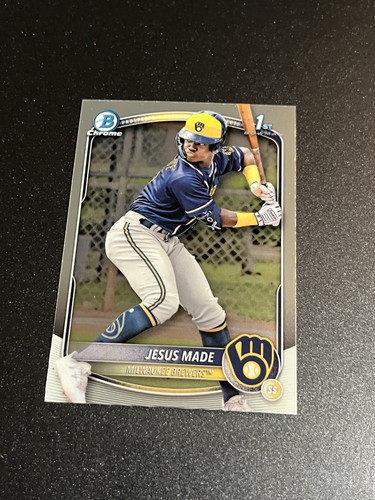 2025 Bowman Jesus Made 1st Bowman Chrome Prospect #BCP-50 - Brewers