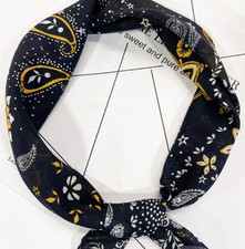 100 Silk Scarf Shawl Bandanna Square cashew Print 70X70cm Neckerchief Wrap