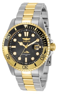 Invicta Men's 30944 Pro Diver Quartz 3 Hand Black Dial Watch