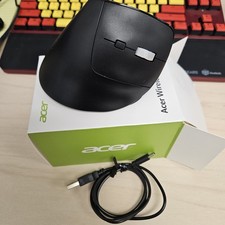 Acer Ergonomic Wireless Mouse Adjustable 1600 DPI Vertical Rechargeable OMR241
