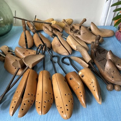 Vintage Holz Schuhspanner verstellbar Zeder Schuhspanner 70er Retro Konvolut - Bild 1 von 4