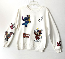 Disney 100 Years of Wonder Adult Medium Sweatshirt Embroidered Mickey Mouse