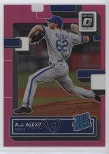 2022 Panini Donruss Optic Rated Rookie Pink Prizm AJ Alexy #61 12a4