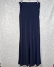 Polo Ralph Lauren Women’s Strapless Maxi Dress Size Large Navy Blue
