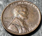 1946 P LINCOLN WHEAT CENT - OBVERSE LAMINATION ERROR