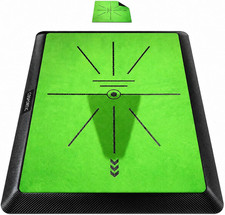 COSPOPTIC Golf Hitting Mat with Swing Path Feedback, Heavy-Duty Rubber Base Anti