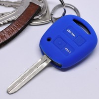 Auto SchlüSsel Schutz HüLle Blau FüR Toyota Yaris RAV 4 Aygo Corolla Avensis