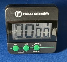 FISHER SCIENTIFIC 06-662-5 TRACEABLE THREE CHANNEL ALARM TIMER,TRIPLE LINE LCD