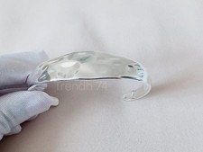 Solid 925 Sterling Silver Open Mens  Bangle UK Seller flat Bangle 