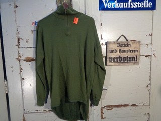 Orig. Norw. Armee 80% Merino Wool Shirt 400 green XXL gebr 4052