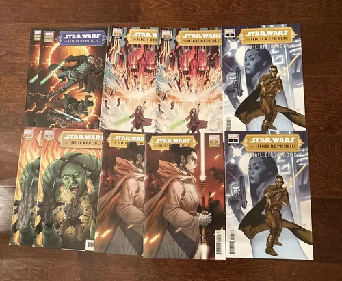 Lot Of 10-Star Wars High Republic Comic Books.  Marvel,  2 Each