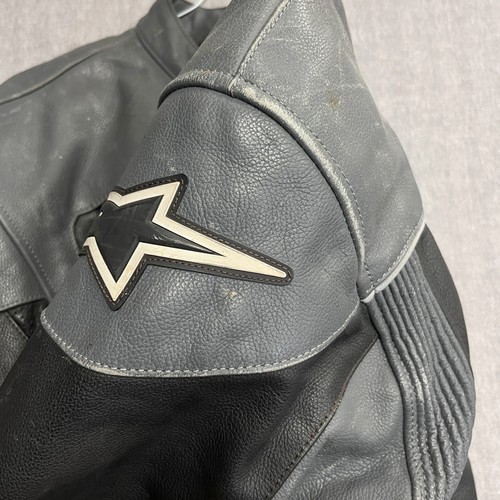 Alpinestars Leather Motorcycle Jacket Large Black Label Armored Moto - Bild 14 von 19