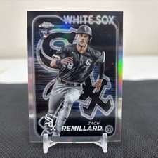 2024 Topps Chrome Zach Remillard RC #155 Lightboard Logo Refractor White Sox