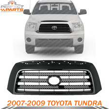 New Front Grille Black Insert With Black Frame Fits 2007-2009 Toyota Tundra