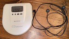 Sony Walkman D-E707 CD Discman CD Player Fully Working Vintage White Rare Retro