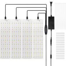 4 Pack Full Spectrum Grow Lights 540 LED Indoor Plant Lamps with Timer