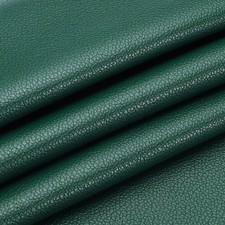 29x17x0.03 Inch PU Leather Book Cloth, Goat Grain, Emerald Green