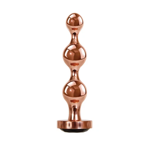 Gender X GOLD DIGGER Large - Rose Gold Large Butt Plug with Black Gem Base - Imagen 6 de 9