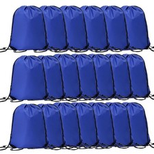 20 Pcs Drawstring Bags, Bulk Draw String Backpack, Cinch Polyester Bag for Gy...