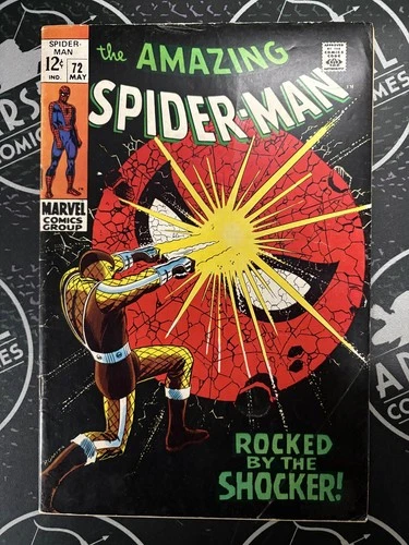 Amazing Spider-Man #72 1969 Marvel Comics 2nd Shocker Appearance 5.0 VG/FN