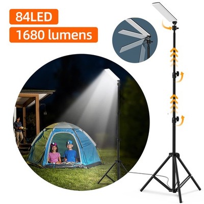 Portable Telescopic Camping Light Outdoor LED Work Light Lamp Tripod Stand Light