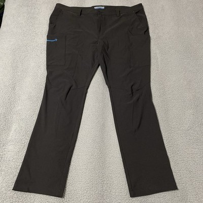 Amazon Cargo Pants Luly Yang Mens 2XL XXL Black Stretch Logo Performance Active