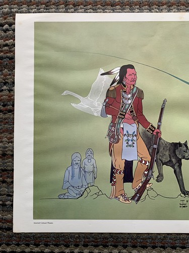 David Stephens signierter Druck #21/1500 24""x18"" Panther & The Swan Indianer - Bild 2 von 12