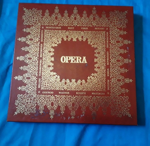 CONCERT HALLSIX VERDI OPERA LP'S IN CASE WITH NOTES AND BOOKLET