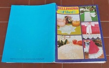 Rivista BELLISSIMO FILET n. 8 Fantasia magica Uncinetto schemi