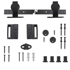 EVERBILT 72 in. Dark Oil-Rubbed Top Mount Sliding Barn Door Track & Hardware Kit