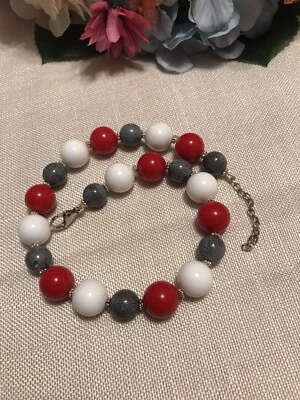 fröhliche Sommer-Kette mit Keramik- und Acrylperlen - Bild 1 von 4