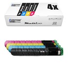 4x Toner f�r REcoh MP C2050 C2550spf C2030 C2530 C2550csp C2050spf, 841196 CMYK