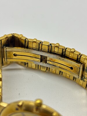 Exc+5] RAYMOND WEIL Coliseum 18K Gold QZ Watch Used Working