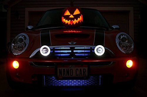 Grille driving lamps kit For BMW MINI COOPER FOG LAMPS pair set light grill s b - Foto 1 di 8