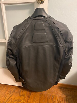 Alpinestars TZ-1 Reload Perforated Black Leather Motorcycle Jacket