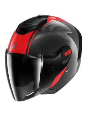 MOTORRADHELM SHARK RS JET CARBON SKIN DRD ROT GLÄNZEND GRÖSSE XS S M L XL XXL