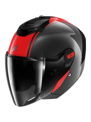 CASCO MOTO SHARK RS JET CARBON SKIN DRD ROSSO LUCIDO TAGLIA XS S M L XL XXL